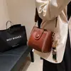 Bolso de hombro de verano nuevo y moderno para mujer, bolso cruzado, bolso tipo cubo versátil y a la moda, bolso de mano para dama, bolso de mano para mujer