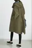 Cortavientos casual de otoño para mujer, longitud media, pequeño, nuevo 2023, elegante, cintura, 8 colores, 8 tallas, abrigo de manga larga