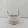 Cesta de Fraldas para Bebê Atacado Cesta de Armazenamento de Brinquedos Caixa de Armazenamento Cesta Portátil Cesta de Armazenamento Removível Cesta Trançada de Corda de Algodão