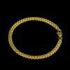 Pulseira Lateral Retro Europeia e Americana Transfronteiriça de 5mm para Homem Prateada Estilo Hip-Hop Simples Ins Joia de Mão para Mulher Tendência de Joias para Atacado