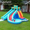 AirMyFun Oxford pano inflável slide crianças slide 3-10 anos castelo inflável PVC toboágua spray de água