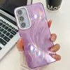 Funda de teléfono móvil IMD con orificios finos electrochapada para Samsung S24ULTRA tendencia A54 película para lente A55 patrón de plumas S24FE