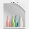 Botella de aromaterapia de cerámica de porcelana transfronteriza, jarrón de cerámica mini simple para el hogar, dispositivo pequeño de flor hidropónica