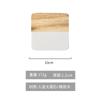 Posavasos de Mármol Transfronterizos Posavasos de Madera Creativos Madera de Acacia Anti-Escaldante Manteles Individuales para Barra de Café Posavasos Aislantes para Té Redondos