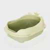 Bandeja Sanitaria para Gatos Semi-Cerrada de Tamaño Extra Grande, Anti-Salpicaduras y Anti-Arena, Bandeja de Arena Extra Grande para Gatitos, Suministros para Baño de Gatos