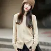 Cárdigan con capucha y cremallera de punto 100% algodón engrosado, chaqueta corta suéter para mujer, nuevo estilo 2026, prenda de abrigo cálida