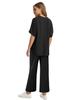 Conjunto Casual Feminino Duas Peças Transfronteiriço, Calça Wide Leg, Terno para o Dia a Dia Todas as Estações, Gola Redonda, Em Estoque