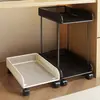 Soporte para torre de computadora, mesa de dormitorio suspendida debajo del escritorio, soporte de almacenamiento con refrigeración para gabinete móvil, estante de bandeja base