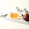 Taza de té de vidrio de borosilicato alto en forma de gota de agua, resistente al calor, estilo japonés, separador de té, mar de té transparente, nueva taza de té, taza de té uniforme, alta transparencia