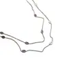 Collar de Lujo Ligero Chapado en Oro Estilo Europeo y Americano, Collar de Nariz de Cerdo de Doble Uso de Nicho, Estilo Largo Otoño e Invierno, Elegante Cadena para Suéter de Acero Inoxidable