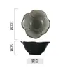 Cuenco de Flores Cerámico, Vajilla para Fondue de Nueve Compartimentos, Cuenco Cerámico para Snacks Horneado en Horno, Cuenco para Salsa para Dipear, Cuenco para Mascarilla Facial, Vajilla Cerámica