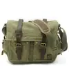 Bolsa para Câmera SLR Estilo Americano Retrô em Lona e Couro de Vaca Multifuncional Bolsa Interna para Cinto Digital Bolsa de Fotografia Micro Single para Homens e Mulheres
