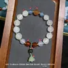 Nuevo Pulsera de Hilo de Seda Imitación Oro Hada Pulsera de Calabaza de Jade Ágata de Fuente de Sal Moda Pulsera de Cuentas de Jade