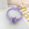 Corda de cabeça estrela de cinco pontas doce e adorável para meninas, corda de cabeça de rabo de cavalo da moda para estudantes, anel de cabelo de alta elasticidade, lote fresco criativo