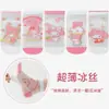 Meias Melody Girls Verão Ultra Finas Seda de Gelo Meninas Desenho Animado Verão Meias de Cristal Leves Respiráveis Meias Infantis para Meninas