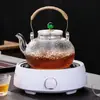 Espuma EPE embalagem transfronteiriça chaleira com alça de cobre chaleira de chá de borossilicato alto para uso doméstico infusor de chá fogão elétrico de cerâmica chaleira de chá