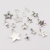 Accesorios de Joyería de Aleación DIY Estrella de Cinco Puntas Calada Estrella Sólida Colgante Pulsera Collar Ropa Aretes Colgante