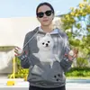 Moda casual de otoño e invierno transfronteriza europea y americana para mascotas perro y gato ropa con capucha sudadera para padres e hijos abrigo para perro ropa