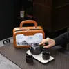 Juego de té de arcilla púrpura para el hogar, que incluye una tetera y cuatro tazas, un juego de regalo de alta gama para uso doméstico, adecuado para ocasiones de negocios y se puede personalizar con un logotipo