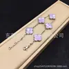 Versão High-End de 15mm do Clássico Bracelete de Trevo de Quatro Folhas para Mulheres, Joia Empilhável Colorida de Madrepérola Banhada a Ouro 18K de Luxo Leve com um Toque de Alta Qualidade
