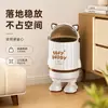 Lixeira de Astronauta com Orelhas de Gato, Uso Doméstico, com Tampa, Design Estiloso, Adequada para Sala de Estar e Quarto, Grande Capacidade, Fofa, Lixeira Operada por Pedal