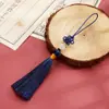 Marcador de 8 cm con Borla USB Borla Hilo de Nylon de Jade Nudo Nudo Chino Pequeño Decoración Colgante Empaque Caja de Dulces para Boda Bolsa Borla Colgante