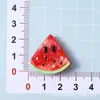 Rodajas de Fruta de Sandía Kiwi Simuladas Juguetes de Comida de Resina Accesorios para Joyería DIY Pasador Llavero Flor para Zapatos Material