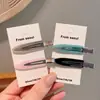Pinza para el pelo fina y sin costuras de estilo coreano para mujer, nuevo clip lateral para flequillo, clip de pico de pato para maquillaje de frente, accesorios para el cabello