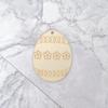 Adornos colgantes decorativos para fiesta de Pascua 2023, huevo de Pascua de madera para niños, pintado a mano, con virutas de madera pintadas a mano para bebé.