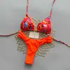 2026 Nuevo Modelo de Comercio Exterior Estilo Europeo y Americano Color Sólido Traje de Baño de Tres Piezas para Mujer Escote Halter Bikini de Playa de Dos Piezas Transfronterizo