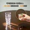 Copo de Acrílico de Alta Transparência, Resistente a Quedas, Não Quebra Facilmente, Empilhável, Copo Transparente para Baijiu, Copo de Chá, Copo de Cerveja, Copo de Pequena Capacidade