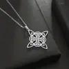 Colar Elemento Nó de Bruxa Tendência Transfronteiriço Aço Inoxidável Personalizado Novo Não Desbota Joias de Alto Padrão para Comércio Exterior Colar
