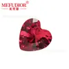 Corindón Cultivado Importado de Colores Forma de Corazón Cambia de Color Rosa Piedra Suelta 3-10mm Gema para Accesorios Fábrica Venta al por Mayor