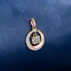 Colgante Inteligente Galaxia de Plata de Ley 925 Moda Lujo Accesible Nicho Alta Gama Zirconia Collar Geométrico de Anillo para Mujer
