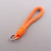 Llavero de cordón de teléfono de peluche colorido en colores macarrón, accesorio de colgante de muñeca para llaves de bolsa