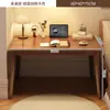 Mesa com estante, mesa integrada para quarto de menina, mesa de computador simples, mesa para home office, mesa de estudo de parede para estudante