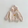 Ropa Nueva de Primavera 2026 Sudadera con Capucha para Niños Pequeños, Diseño de Oso con Bolsillos Grandes, Manga Larga para Primavera y Otoño