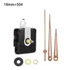 Movimiento de reloj silencioso DIY en stock transfronterizo, eje largo, segundero continuo, movimiento para reloj de pared, 4 tipos de manecillas de madera de nogal, movimiento de reloj