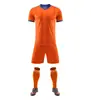 Conjunto de Uniforme de Fútbol de Venta Caliente Transfronterizo, Secado Rápido, Transpirable, Resistente al Desgaste, Camisetas de Manga Corta para Niños y Adultos para Competición y Entrenamiento