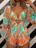 Traje de Baño Nuevo 2024 Conjunto Europeo y Americano de Tres Piezas Protección Solar Bikini Europeo y Americano para Mujer Traje de Baño Dividido para Mujer