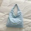 Bolso de hombro casual nuevo, bolso de nailon versátil para el trabajo, bolso tote dulce bordado floral para mujer, bolso de mano, bolso chaleco