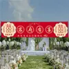 Diseño Pancarta de Boda Banquete de Compromiso al Aire Libre Pancarta de Boda Decoración de Recién Casados Dominante Tela de Fondo para Fotos