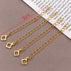 Cobre 18K Cor Ouro Real Preservação de Cor Corrente Rabo Extensora DIY Pulseira Colar Acessórios de Joalheria Materiais Atacado