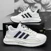 Popular Novo Modelo de Primavera Sapatos Masculinos de Malha, Tênis Esportivo Masculino Confortável de Solado Grosso, Respirável, Leve, Antiderrapante, Tênis de Corrida de Ajuste Amplo