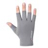Guantes de ciclismo de medio dedo de seda de hielo para primavera y verano, protección solar, antideslizantes, fitness, alta elasticidad, cómodos, de secado rápido, para conducir, gimnasio