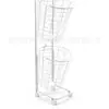 Cesta para ropa sucia de malla de alambre metálico directo de fábrica, cesta de almacenamiento de ropa sucia para baño, cubo de ropa sucia con ruedas, negro y blanco, venta al por mayor