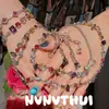 Collar de Joyería con Dulce de Diamante de Colores, Cristal, Gema Dopamina, Accesorio de Banquete de Alta Gama, Conjunto de Pulsera de Diamante Rosa Blush Floral
