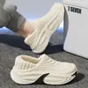 Pantuflas de Algodón Impermeables para Hombre en Invierno, con Cubre-Talón, Antideslizantes de Interior, Suela Suave de Eva Cálida, Zapatos de Algodón de Invierno para Hombre