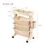 Estantería de Lectura Ornamental para Niños Escritorio Junto al Escritorio Estantería con Ruedas Piso Simple Con Ruedas Estantería Móvil