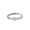 Anillo de Corazón Texturizado para Mujer, Estilo de Lujo Ligero Nicho de Gama Alta, Anillo para Dedo Índice, Sencillo, Moderno, Exquisito, Ajustable, Venta al por Mayor